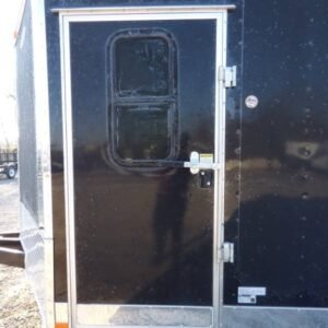 8.5 x 16 Black Vending Trailer with 42-inch vent hood - view 9