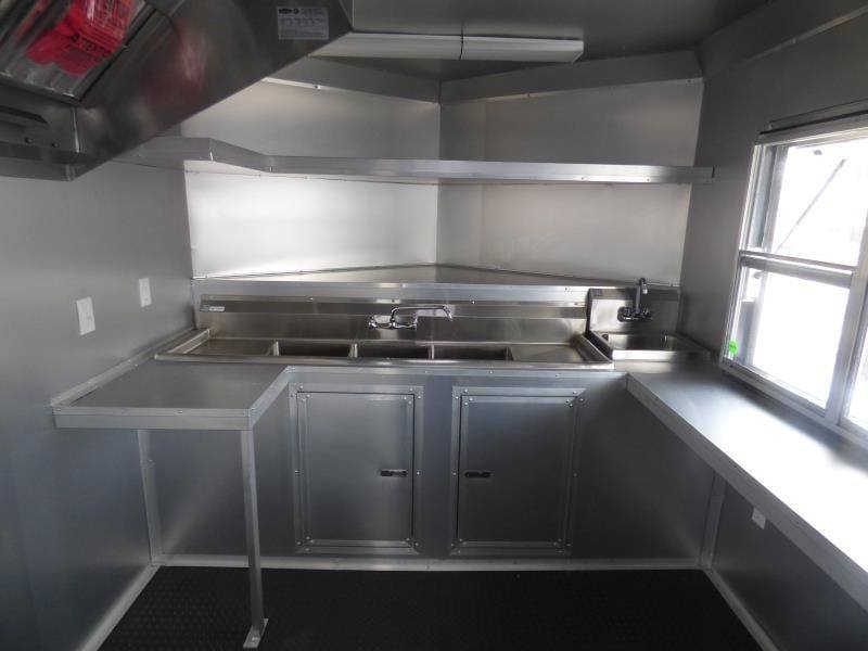 Concession Trailer 8.5′ x 20′ Orange – Event Food Catering BBQ — photo 13