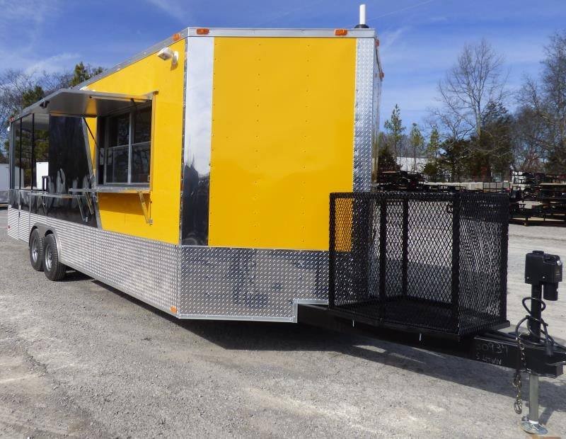 8.5′ x 24′ Yellow Catering BBQ Event Concession Food Trailer — photo 6
