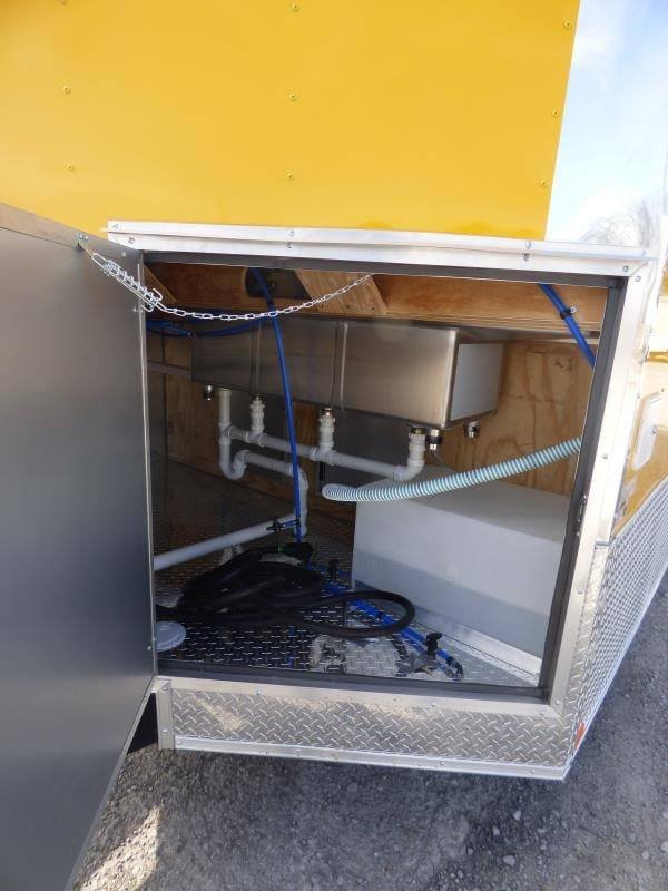 8.5′ x 24′ Yellow Catering BBQ Event Concession Food Trailer — photo 10