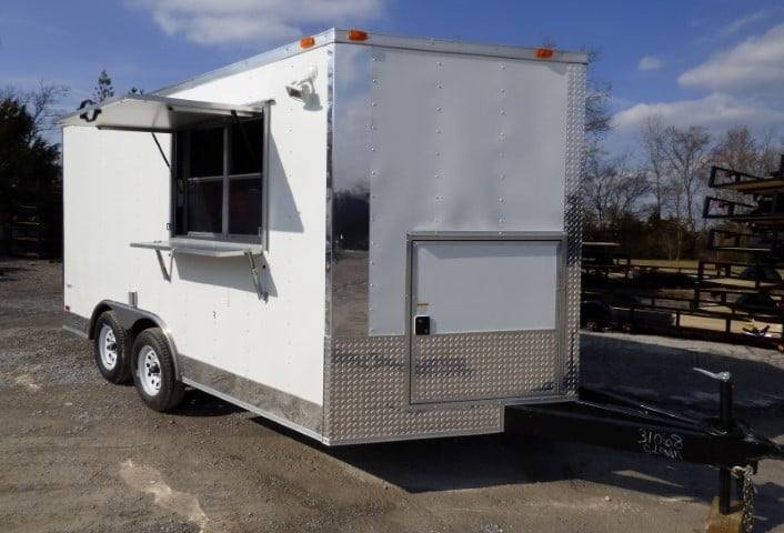 Concession Trailer 8.5′ X 14′ White – Food Event Catering — photo 2