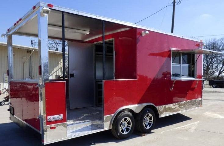Concession Trailer 8.5′ X 20′ Red – BBQ Event catering — photo 9