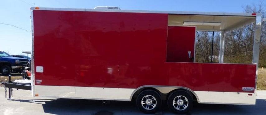 Concession Trailer 8.5′ X 20′ Red – BBQ Event catering — photo 3