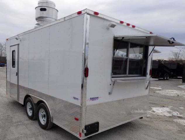 Concession Trailer 8.5′ X 16′ White Food Event Catering — photo 2