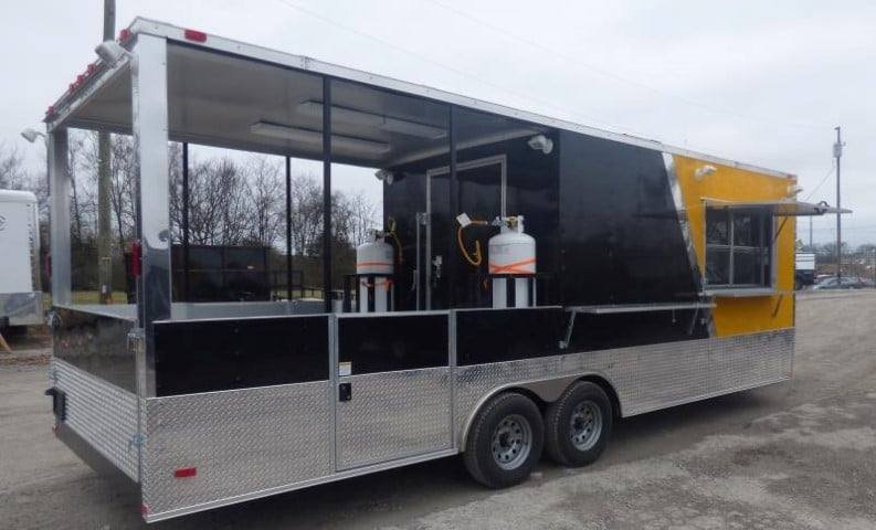 Concession Trailer 8.5 X 24 Yellow – BBQ Food Event Catering — photo 8