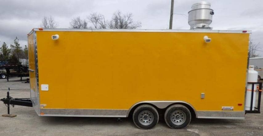 Concession Trailer 8.5′ X 18′ Yellow – Food Event Catering — photo 4
