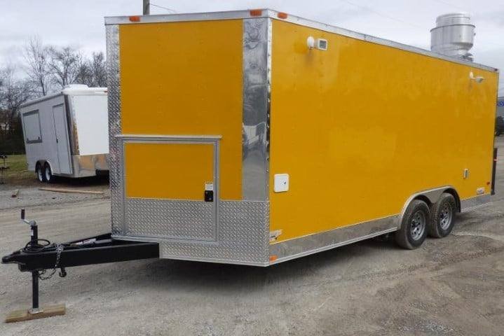 Concession Trailer 8.5′ X 18′ Yellow – Food Event Catering — photo 13