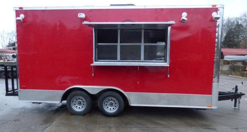 Concession Trailer 8.5′ X 17′ Red – Food Event Catering — photo 15