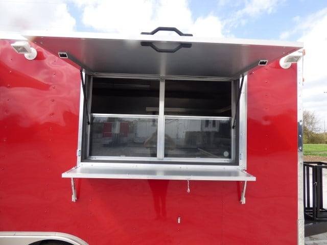 Concession Trailer 8.5′ X 15′ Red – Food Event Catering Concession — photo 3