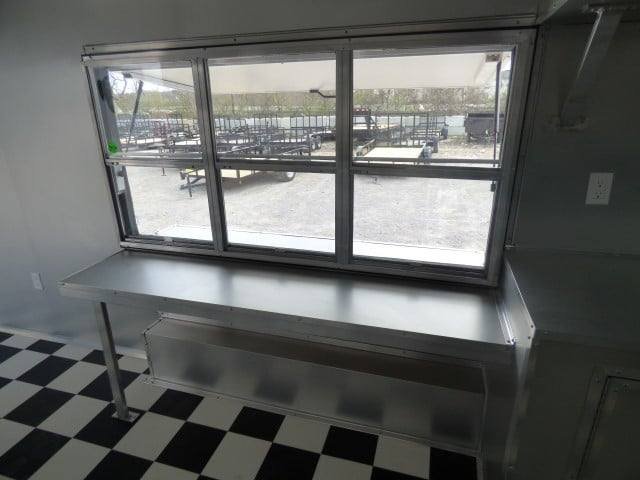 Concession Trailer 8.5′ X 24′ Red – Food Event Catering — photo 2