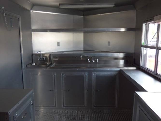 8.5′ x 26′ Concession Trailer Black BBQ Food Event Catering — photo 7