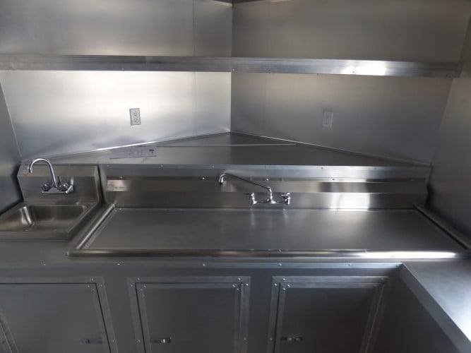 8.5′ x 26′ Concession Trailer Black BBQ Food Event Catering — photo 2