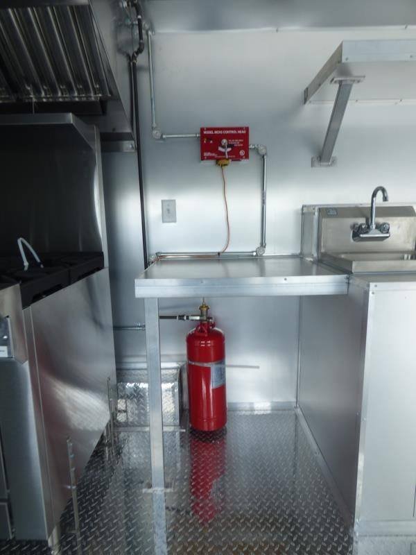 Concession Trailer 8.5’x28′ Dove Gray – Vending Food BBQ Catering — photo 2