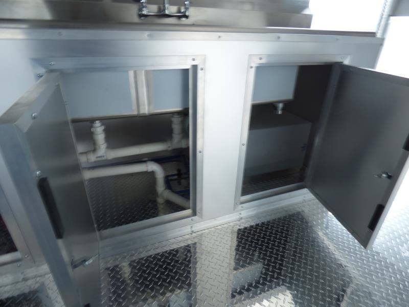 Concession Trailer 8.5’x28′ Dove Gray – Vending Food BBQ Catering — photo 4
