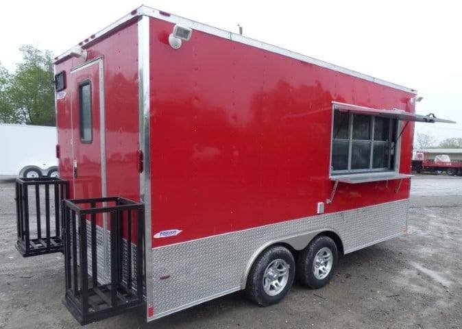 Concession Trailer 8.5′ X 16′ Red – Food Event catering — photo 2