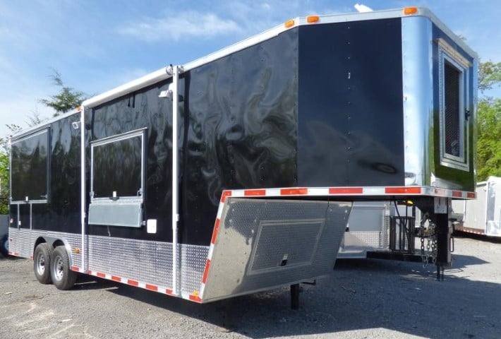 Concession Trailer 8.5′ X 30′ Black – BBQ Event and Catering — photo 2