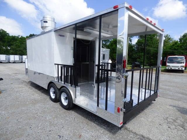 Concession Trailer 8.5 X 20 White BBQ Food Event Catering — photo 11