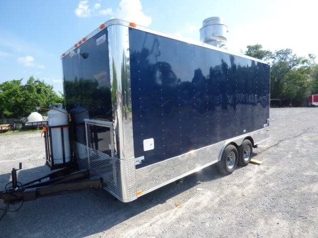 Concession Trailer 8.5 X 18 Indigo Blue – Food Event Catering — photo 2