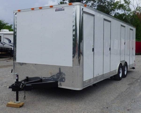 Concession Trailer 8.5 X 24 White Shower Trailer — photo 6