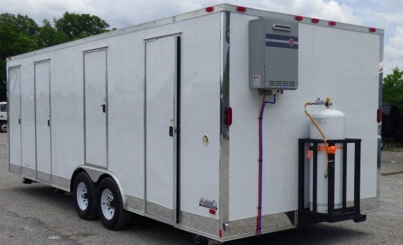 Concession Trailer 8.5 X 24 White Shower Trailer — photo 3
