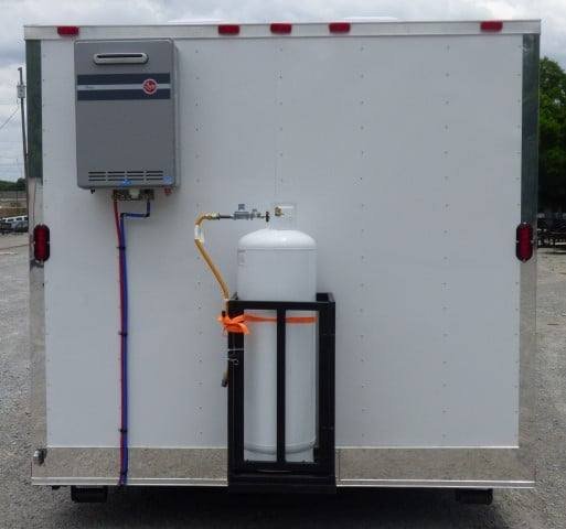 Concession Trailer 8.5 X 24 White Shower Trailer — photo 15