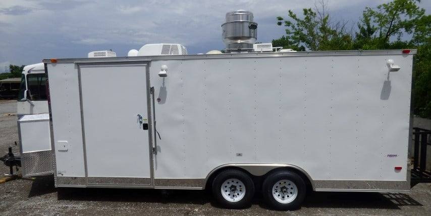 8.5′ x 20′ White Event Catering Concession Food Trailer — photo 4