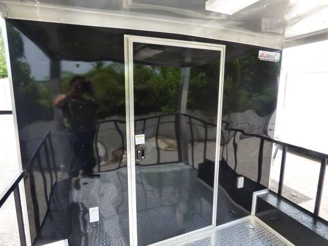 8.5′ x 14′ Black Concession BBQ Food Event Catering Trailer — photo 2