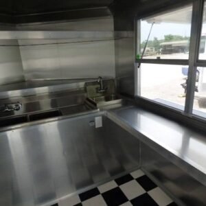 8.5 x 14 BBQ concession trailer with smoker deck and kitchen - view 15