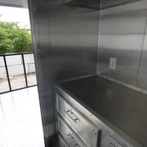 8.5 x 14 BBQ concession trailer with smoker deck and kitchen - view 10