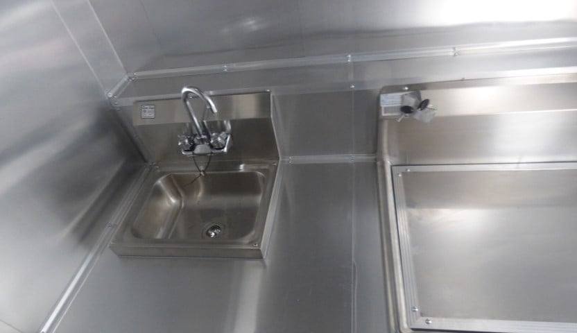 8.5′ x 40′ Grey Gooseneck Concession Food Trailer With Appliances — photo 15