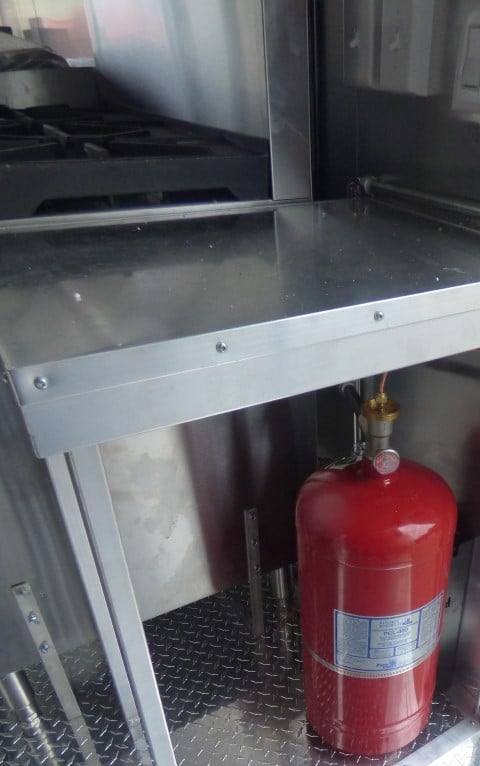 8.5′ x 40′ Grey Gooseneck Concession Food Trailer With Appliances — photo 7