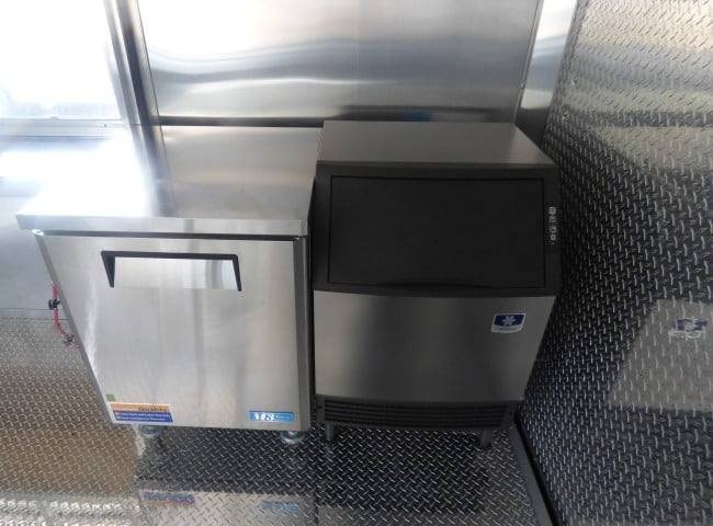 8.5′ x 40′ Grey Gooseneck Concession Food Trailer With Appliances — photo 2