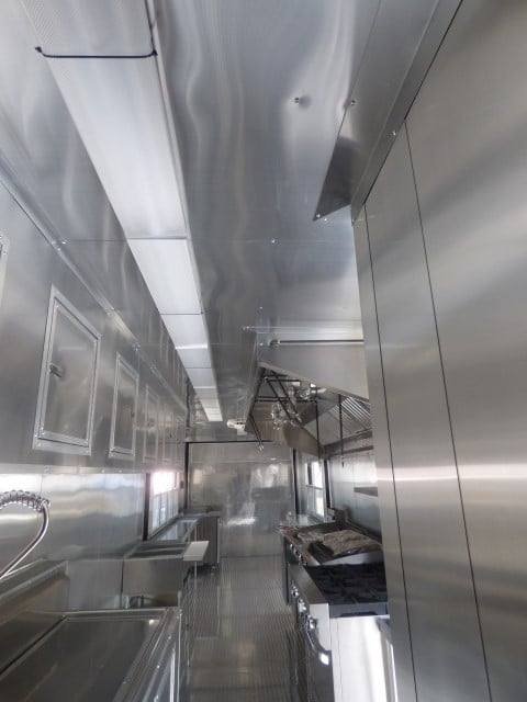 8.5′ x 40′ Grey Gooseneck Concession Food Trailer With Appliances — photo 11