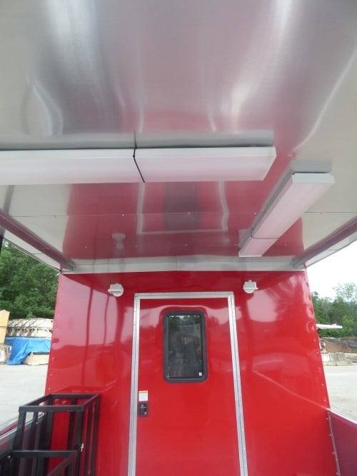 8.5′ x 28′ Concession Red BBQ Food Event Catering Trailer — photo 8
