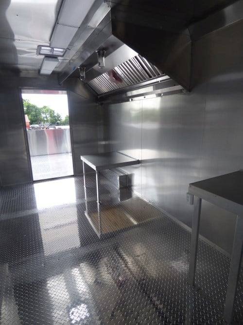 8.5′ x 28′ Concession Red BBQ Food Event Catering Trailer — photo 2