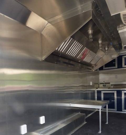 8.5′ x 16′ Indigo Blue Event Catering Concession Food Trailer — photo 3