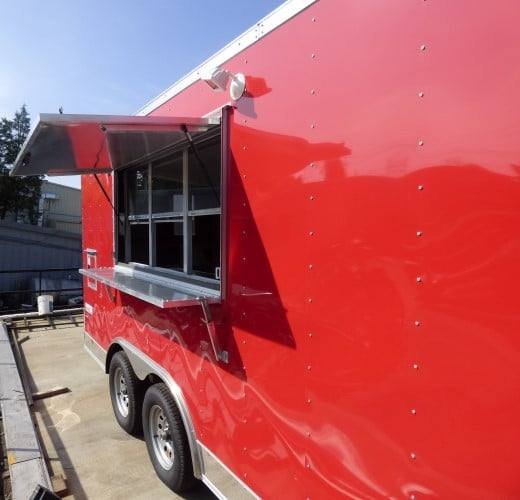 8.5′ x 16′ Concession Trailer Red Catering Event — photo 3