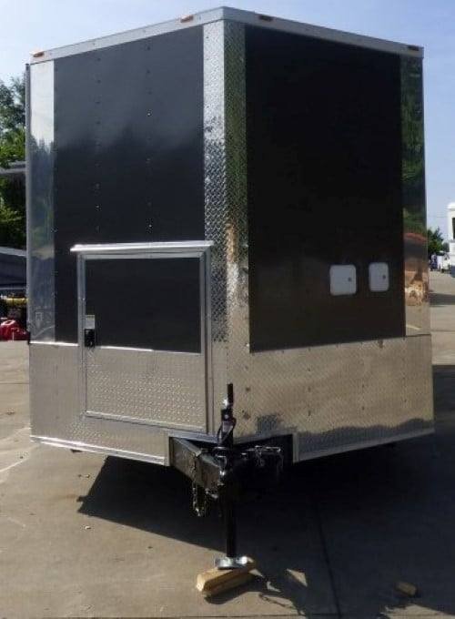 8.5′ x 20′ Concession Food Trailer Charcoal Grey Catering Event — photo 10