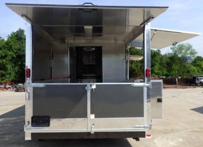 8.5′ x 20′ Concession Food Trailer Charcoal Grey Catering Event — photo 3