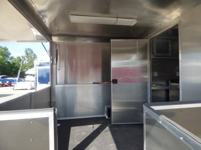 8.5′ x 20′ Concession Food Trailer Charcoal Grey Catering Event — photo 14