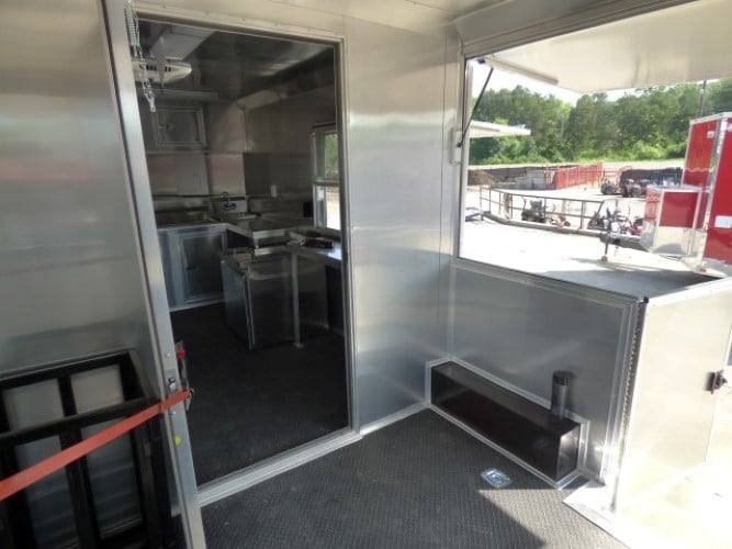 8.5′ x 20′ Concession Food Trailer Charcoal Grey Catering Event — photo 4