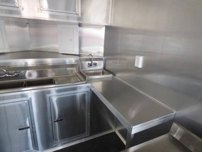 8.5′ x 20′ Concession Food Trailer Charcoal Grey Catering Event — photo 9