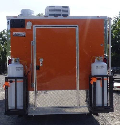 8.5′ x 24′ Concession Food Trailer Orange and Black With Appliances — photo 9