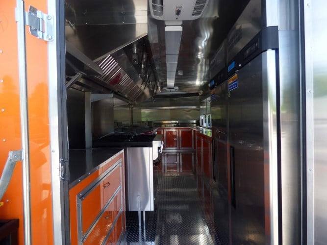 8.5′ x 24′ Concession Food Trailer Orange and Black With Appliances — photo 12