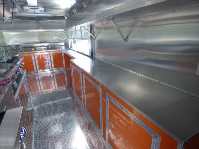 8.5′ x 24′ Concession Food Trailer Orange and Black With Appliances — photo 10