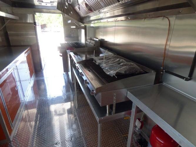 8.5′ x 24′ Concession Food Trailer Orange and Black With Appliances — photo 13