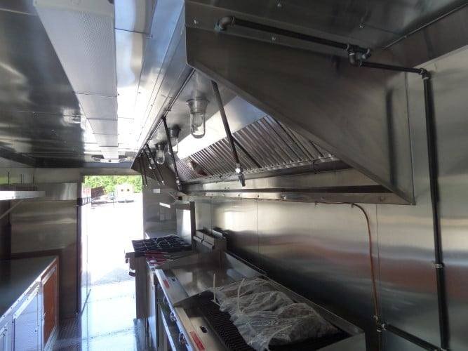 8.5′ x 24′ Concession Food Trailer Orange and Black With Appliances — photo 15