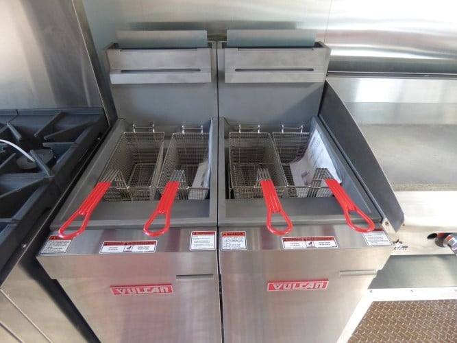 8.5′ x 24′ Concession Food Trailer Orange and Black With Appliances — photo 3