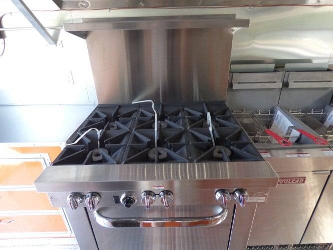 8.5′ x 24′ Concession Food Trailer Orange and Black With Appliances — photo 11