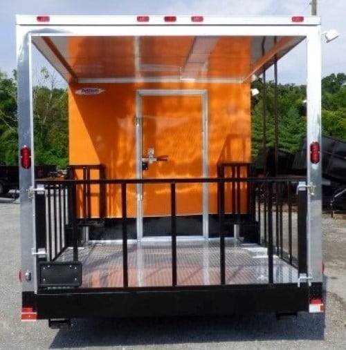 8.5′ x 30′ Concession Food Trailer Orange With Appliances — photo 8